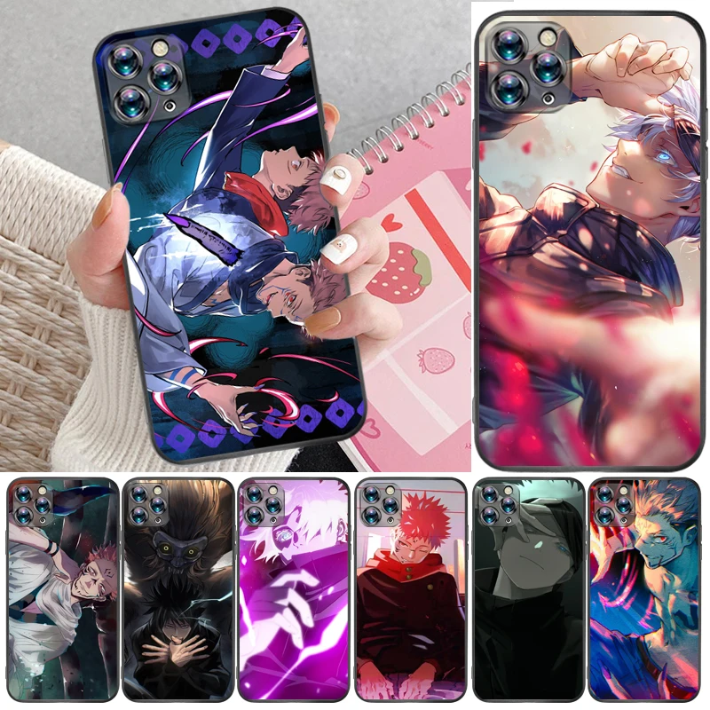 

Jujutsu Kaisen Yuji Itadori Satoru Gojo Sukuna Fushiguro Megumi Phone Case For iPhone 11 Pro Max Back Cover Carcasa Funda
