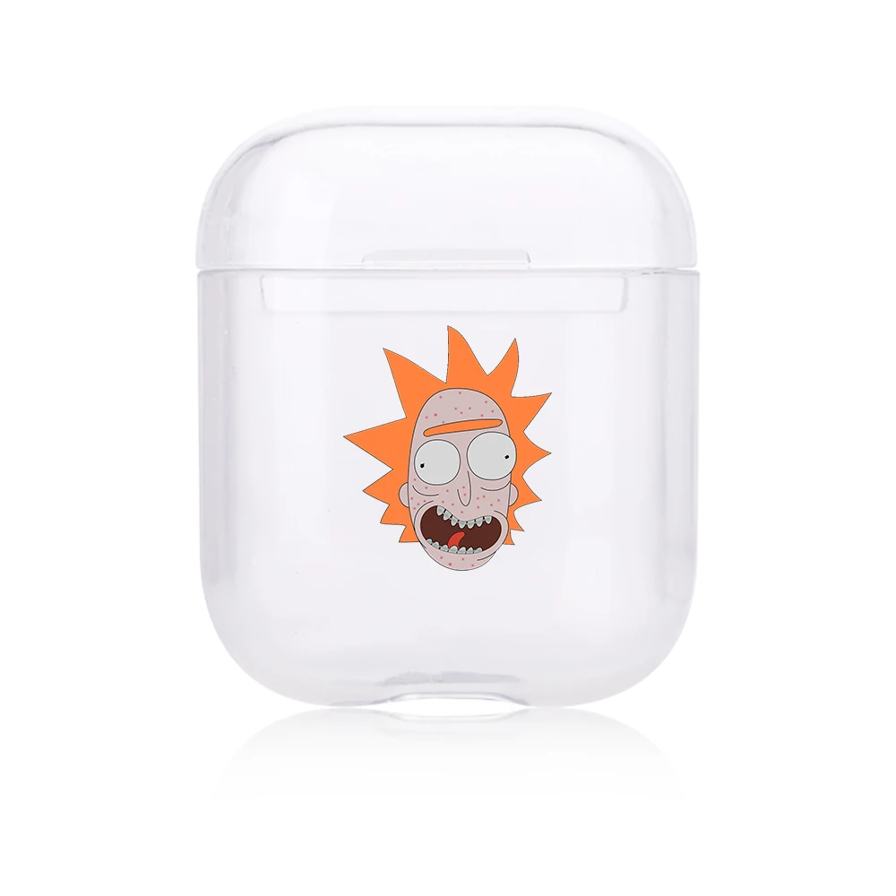I301255 Рик и Морти чехол для Airpods 1 2 чехол Беспроводная Bluetooth защитная коробка для наушников милый мягкий чехол для наушников чехол для Airpods - Цвет: I301255