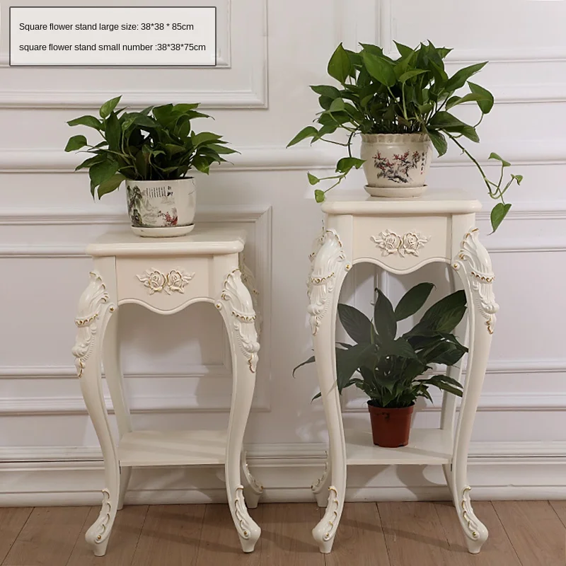 

Indoor living room flower stand ground multi-layer plastic flower pot shelf simple balcony floor hanging orchid stand European