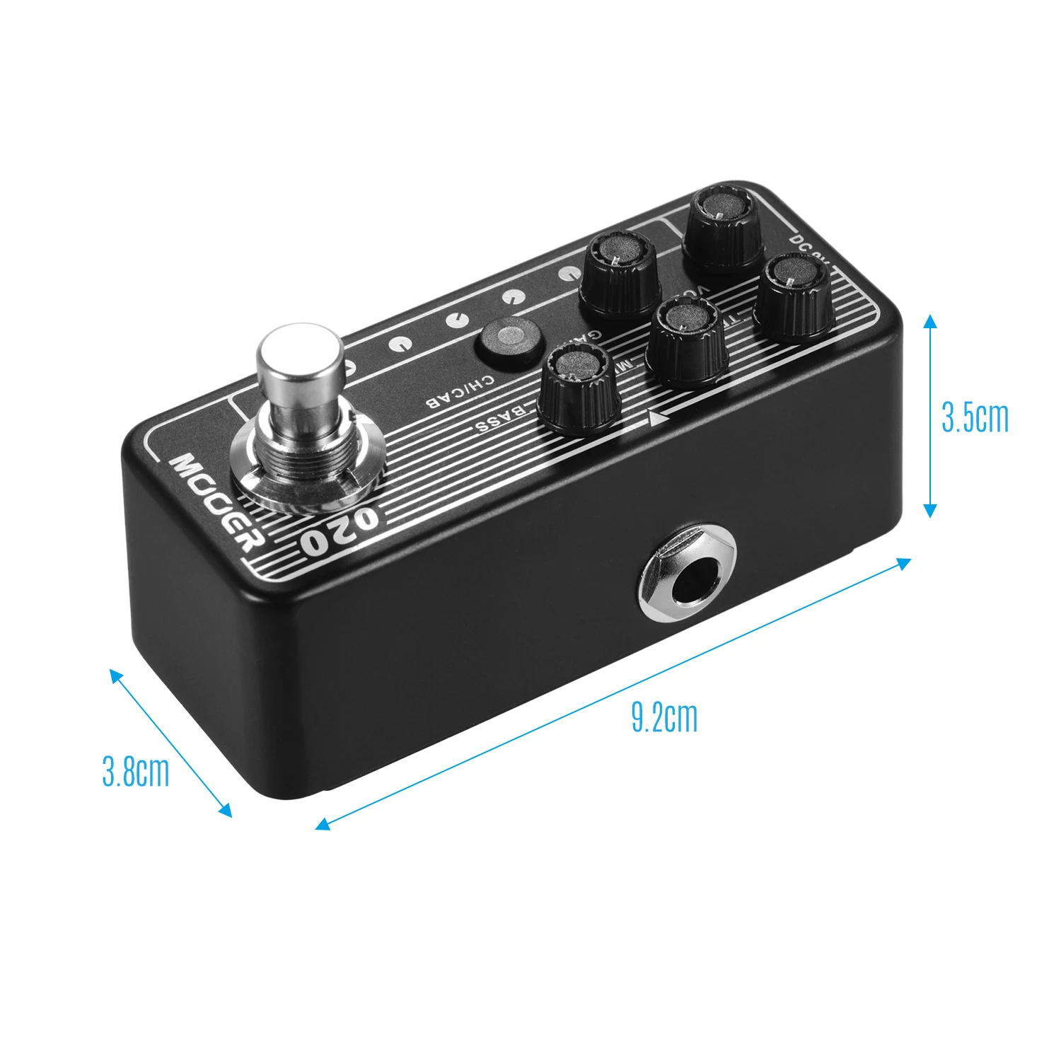 

Mooer MICRO PREAMP Series 020 BLUENO Digital Preamp Preamplifier Guitar Effect Pedal Cabinet Simulation Dual Channels 3-Band EQ