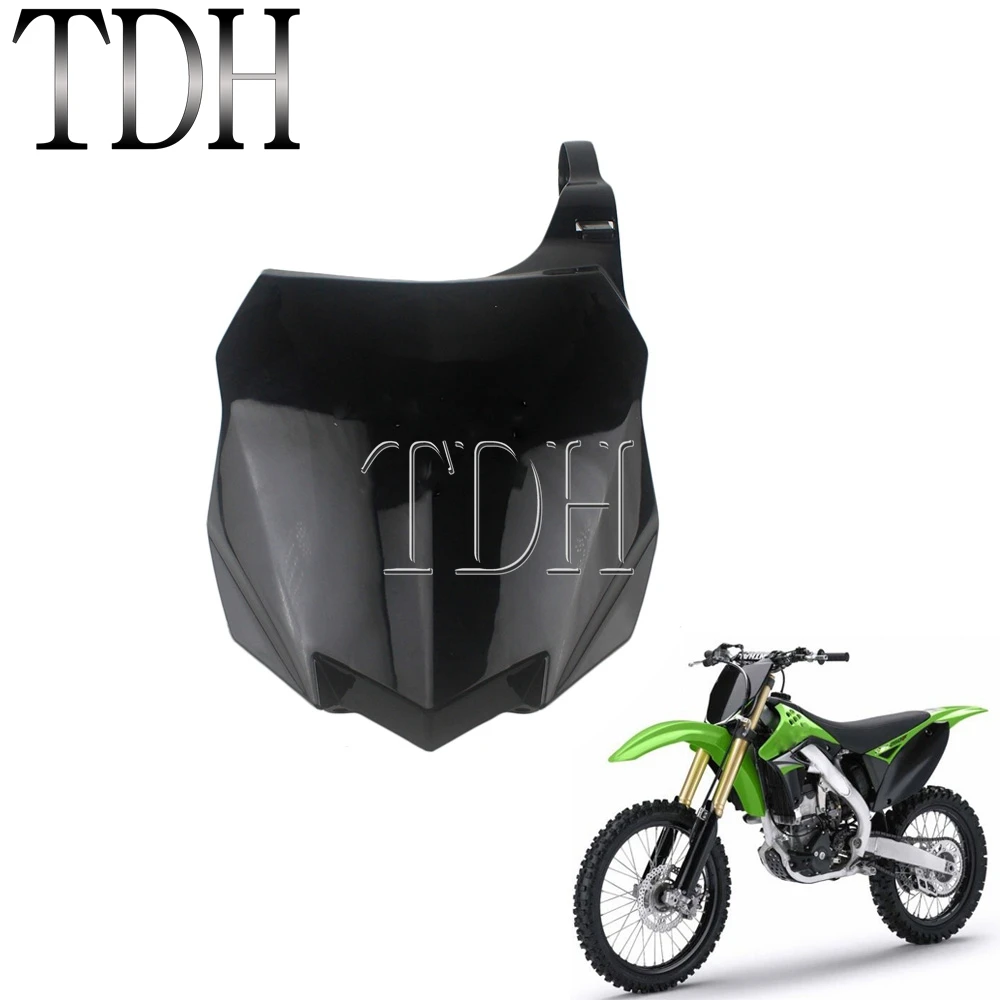Dirt Bike Supermoto мотоциклетные пластиковые Крыло Передняя номерная пластина для Kawasaki