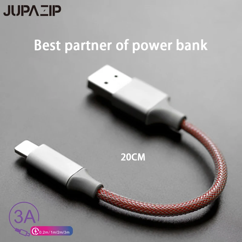 20 см USB Data Кабель для подзарядки 3A быстрой зарядки iphone12 11 Макс XR 8 7 6Plus 5s Ipad Мощность
