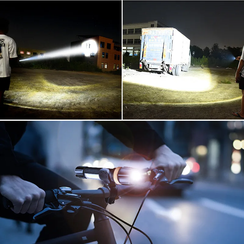 

2021 LED flashlight strong light rechargeable super bright multi-function outdoor waterproof portable long-range mini zoom home