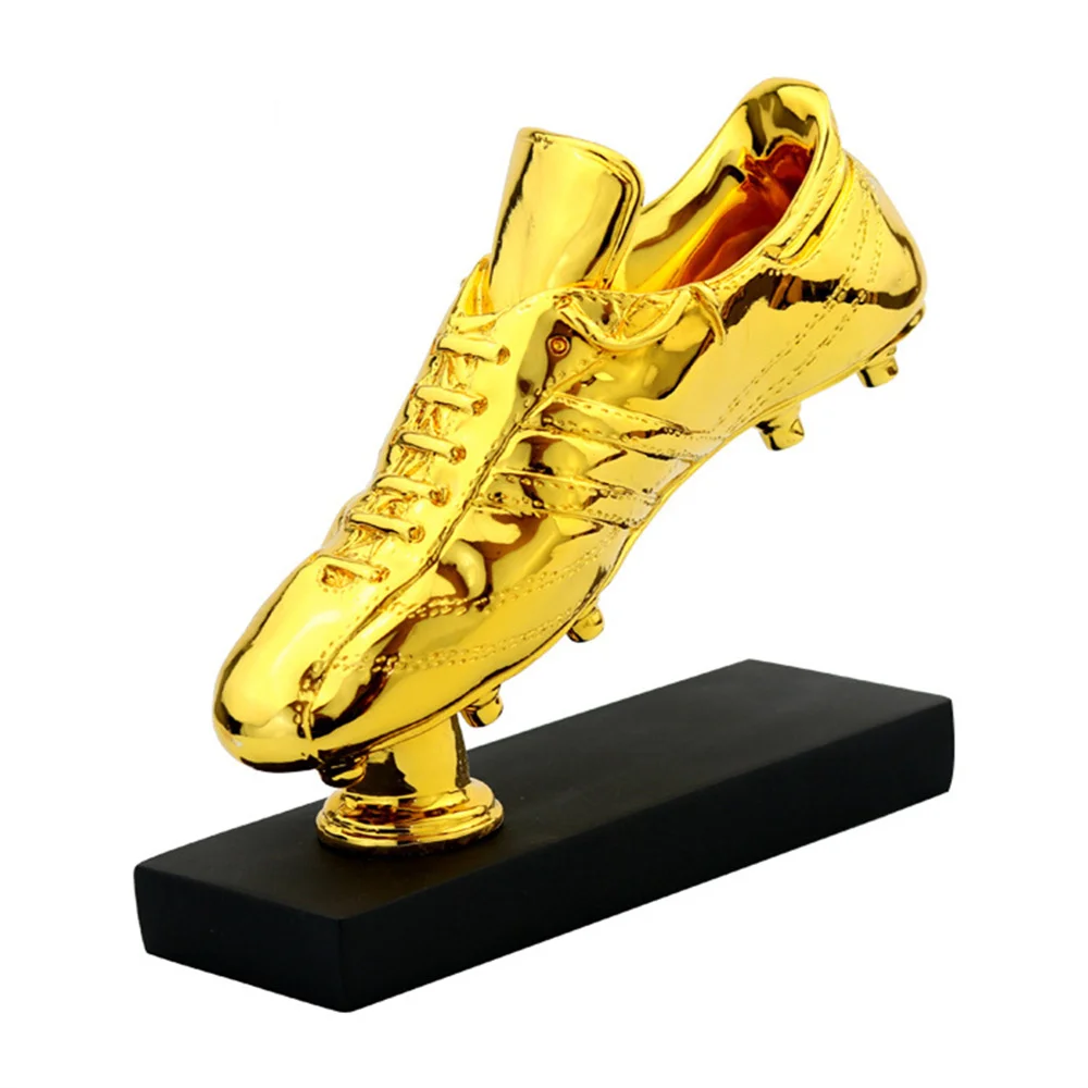World Cup European Cup MVP17cm high Football soccer Award Trophy  gold plated Champions Award shoe boot League Souvenir cup gift