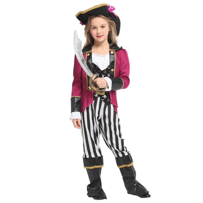 Костюм для девочек Пурим Пираты Карибского моря Капитан Джек принцесса косплей