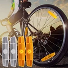 Отражатели для велосипеда, рефлекторы с рефлектором обода, лампа из стальной проволоки, предупреПредупреждение отражатель, детали для велосипеда