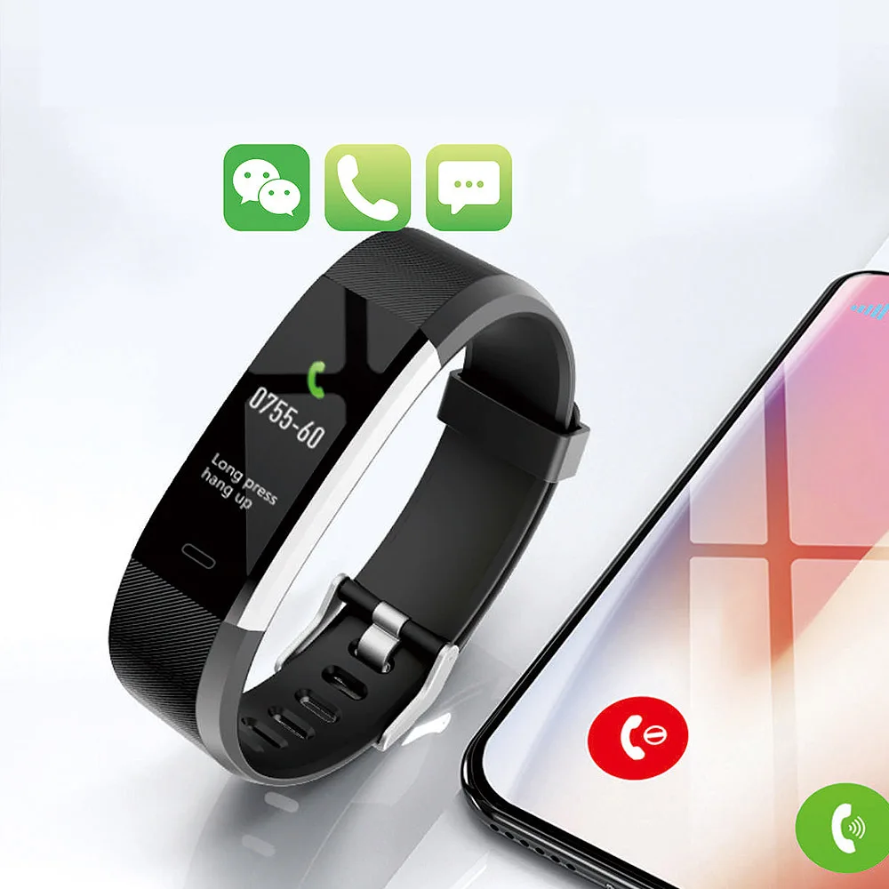Фитнес трекер умный браслет Спортивный Браслет датчик здоровья Шагомер Смарт