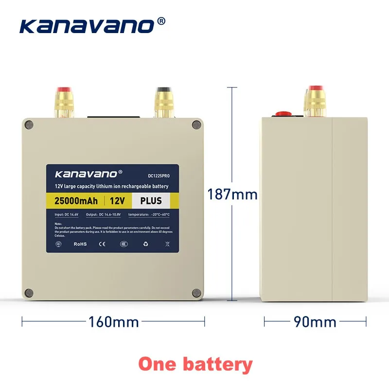 12V 25ah литиевая батарея LiFePO4 с зажимный винт в BMS Портативный супер Ёмкость Перезаряжаемые Батарея пакет - Цвет: 25AH with ONE