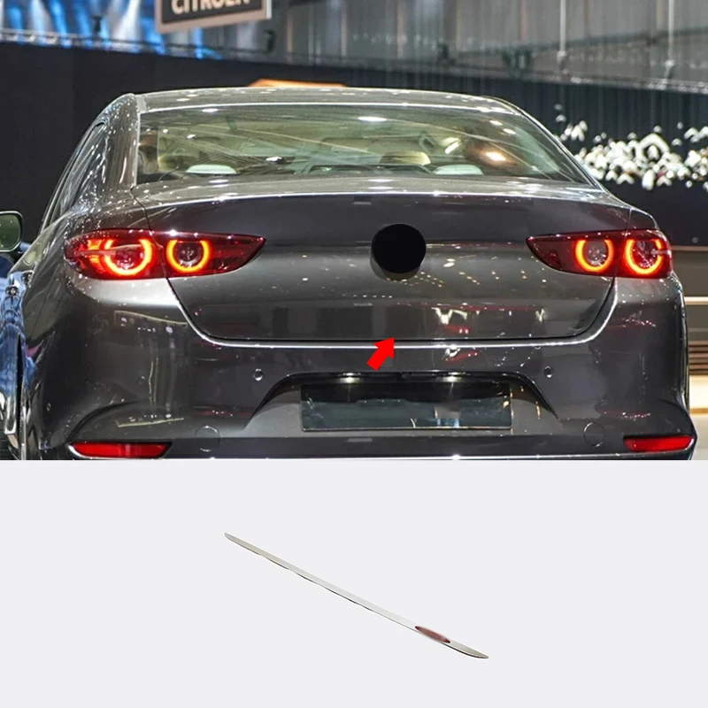 Для Mazda 3 седан 2019 2020 аксессуары Дверная Стикеры Нержавеющая сталь задняя дверь