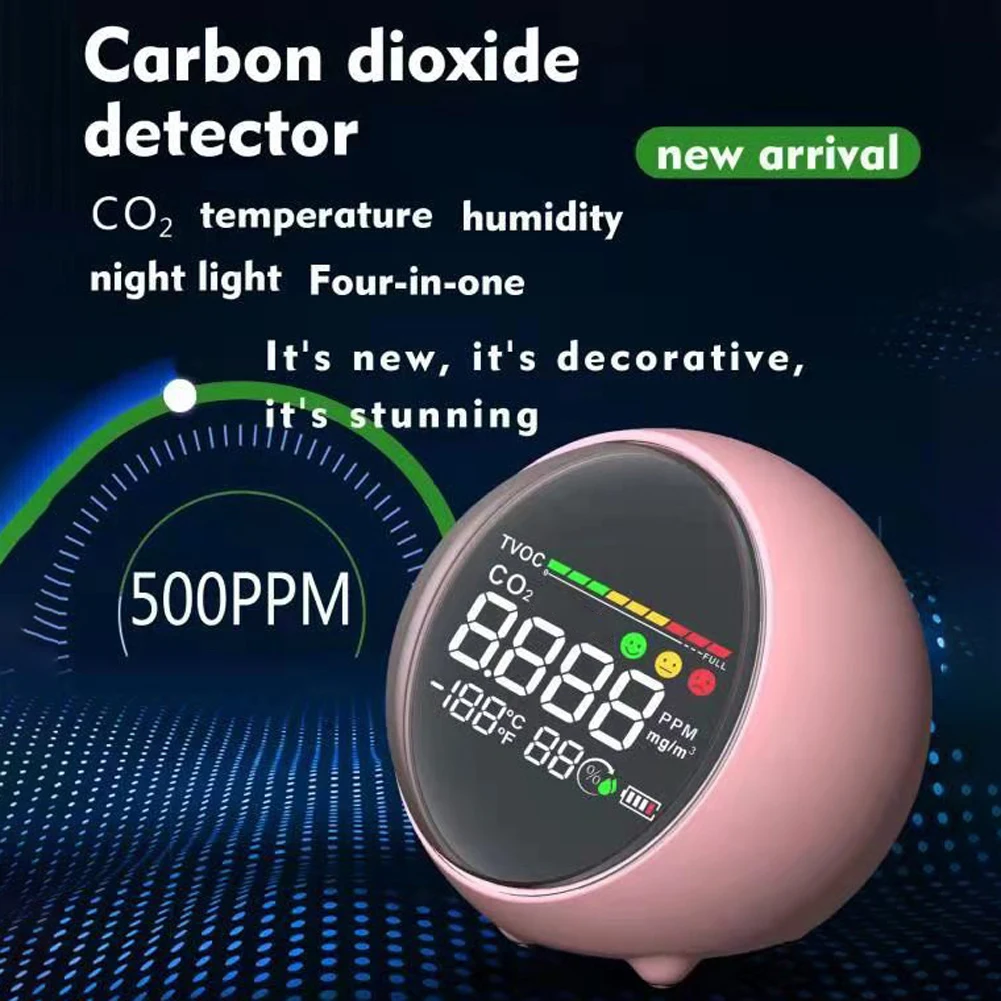 CO2 измеритель ЖК дисплей Экран дисплея Температура влажности квв (измерение