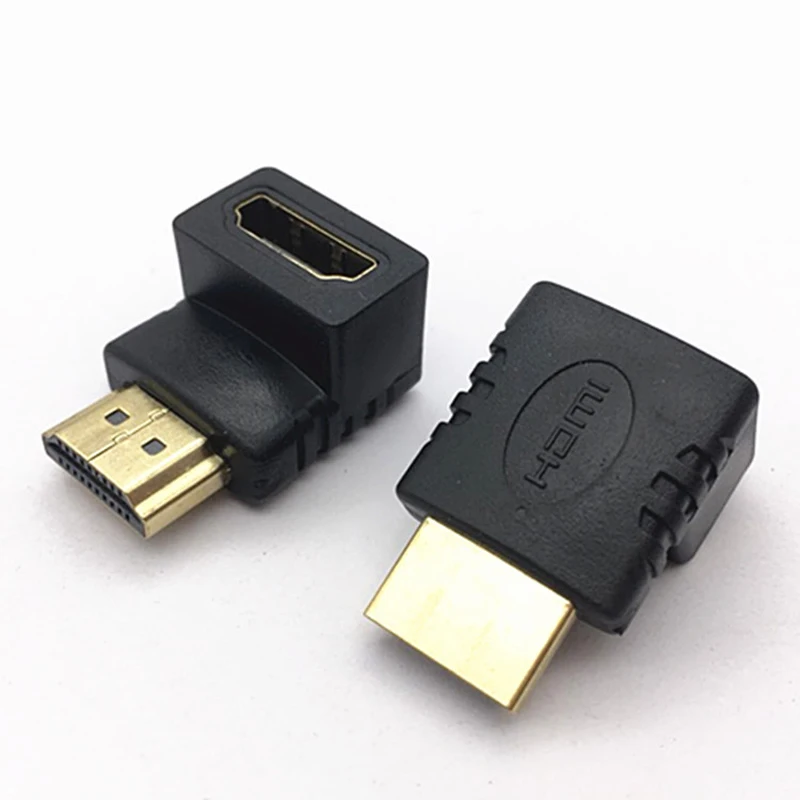 1 шт. адаптер HDMI штекер-гнездо 90 градусов прямоугольный угловой удлинитель