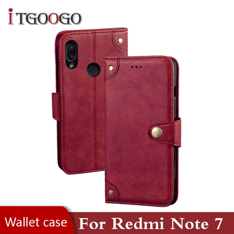 чехол на телефон xiaomi redmi note 7 книжка Флип Кожаный противоударный магнитный