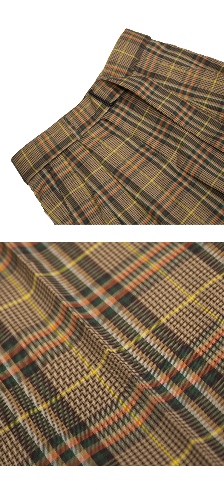 

Male Streetwear Fashion Wide Leg Long Trousers Men Women Vintage Plaid Loose Casual Straight Belt Suit Pant