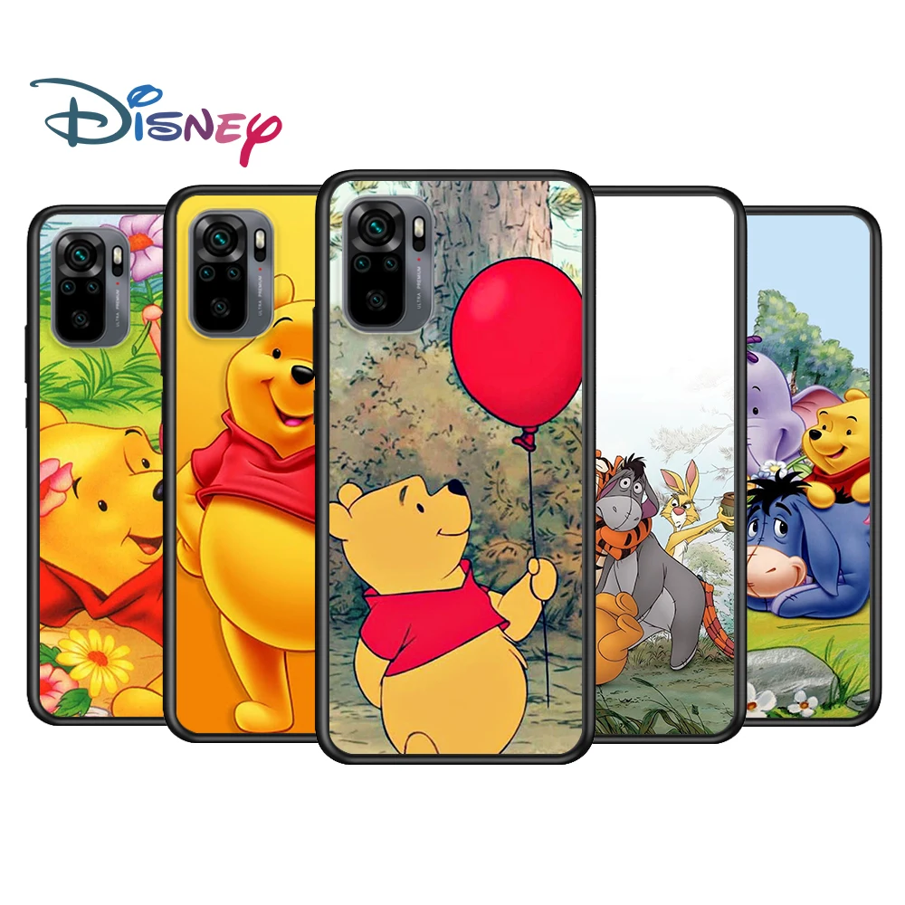 

Pooh Bear Cute for Xiaomi Redmi Note 11 10 10S 9 9T 9S 9Pro Max 8T 8Pro 8 7 6 5 Pro 5A 4X Soft Black Phone CaseCase