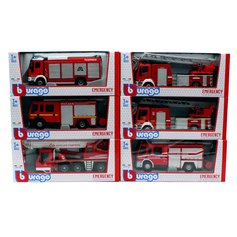 Крановая лестница Bburago 1:50 Iveco Magirus RW Renault Premium детская Игрушечная машина литый под