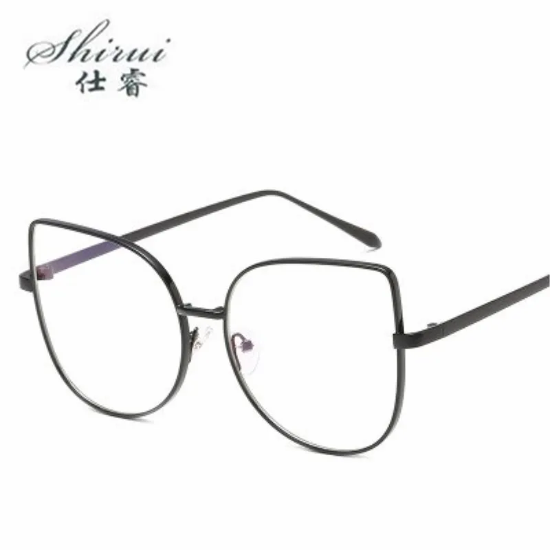 Большие оправы для очков Прозрачная женская оправа градусные очки кошачий глаз