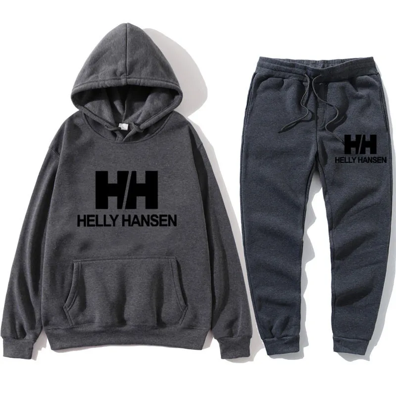 

2021be on sale Tracksuit Men 2 Pieces Set Sweatshirt + Sweatpants Sportswear Zipper Hoodies Casual Mens Clothing Size M-3XL