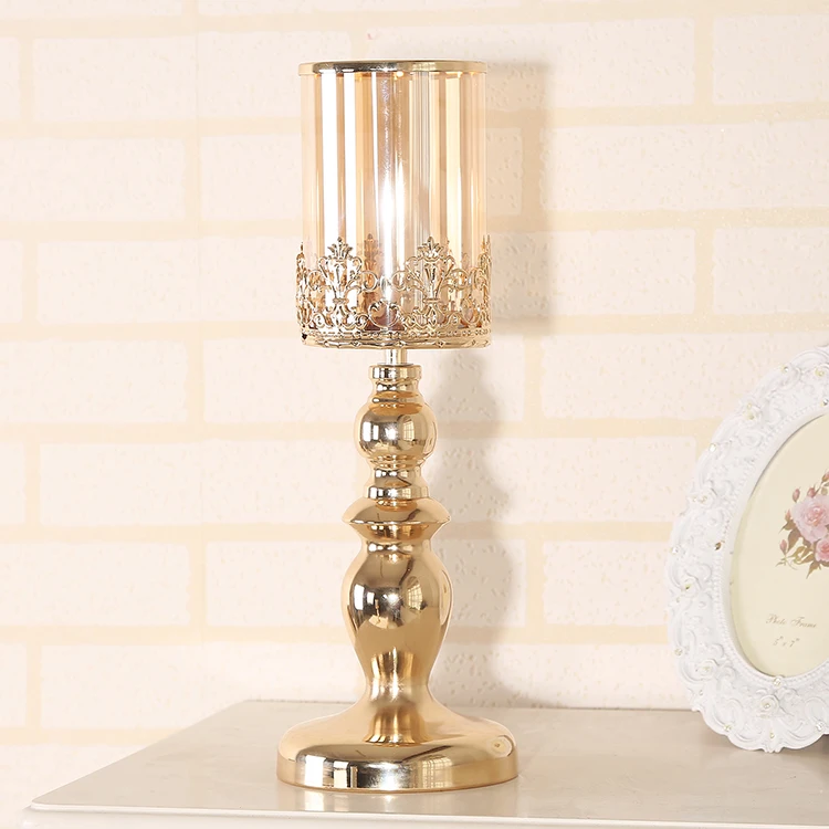 Роскошная Скандинавская подставка для свечей золотой Настольный держатель