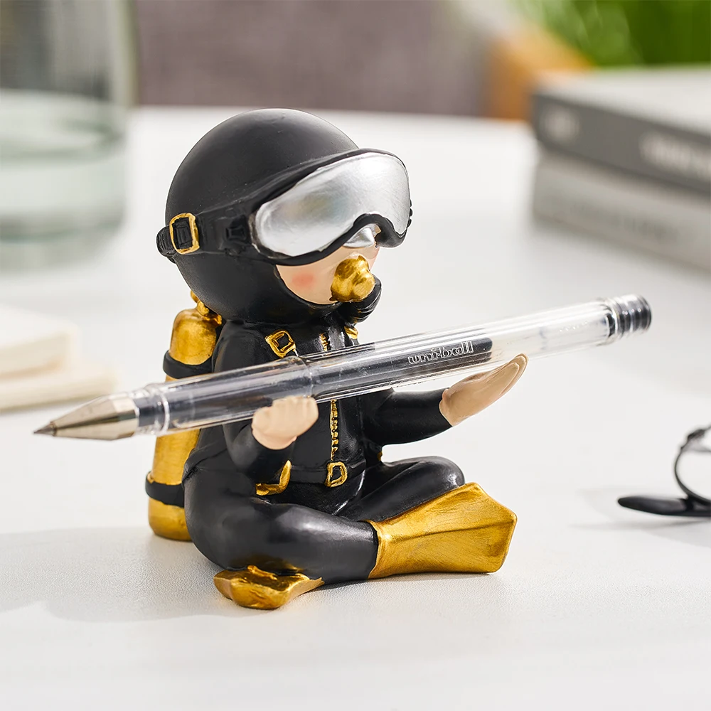 Каучуковый держатель для ручек с астронавтом украшение офисного стола