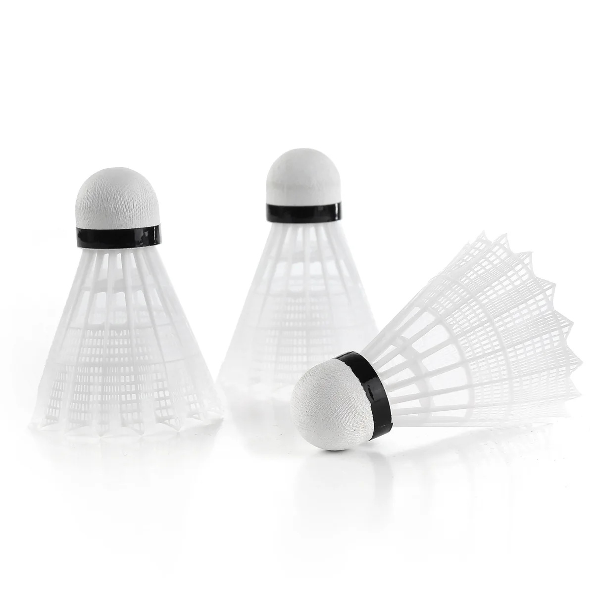 6 упаковок нейлоновый бадминтон желтый/белый баррель пластиковый сопротивление