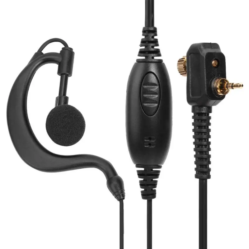 1 Pin 2 5 мм штекер с резьбой G Форма гарнитура PTT Mic для Motorola тетра MTP850 MTS850 MTH800 MTH650