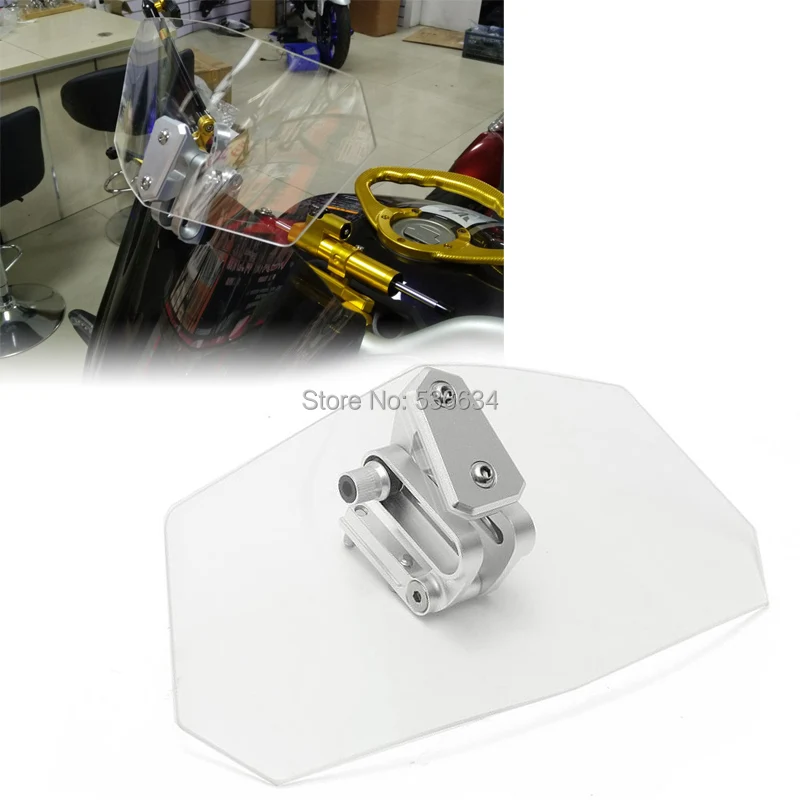 Универсальный мотоциклетный регулируемый удлинитель ветрового стекла 1 шт.