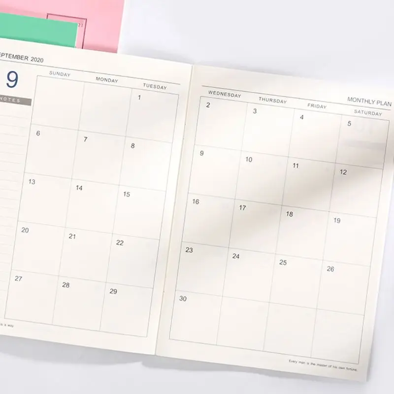 

Agendas 2020-2021 Planner Organizer B5 Notebook and Journals DIY 365 Days Plan Note Book Monthly Weekly Schedule Writing
