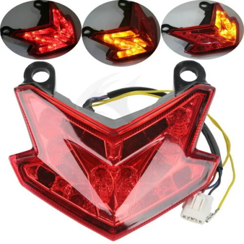 Motorcycle ABS Clear/Red/Smoke LED Taillight Turn Signals for KAWASAKI NINJA Z800 ZX6R 636 2013-2015 2014 |