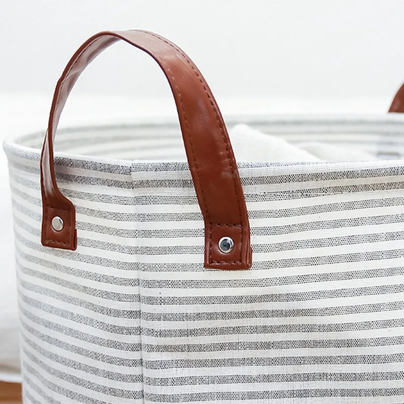 

Large Woven Storage Basket Cotton Rope Storage Basket Baby Laundry Basket Suitable For Blankets Toy Towels Childcare Baskets