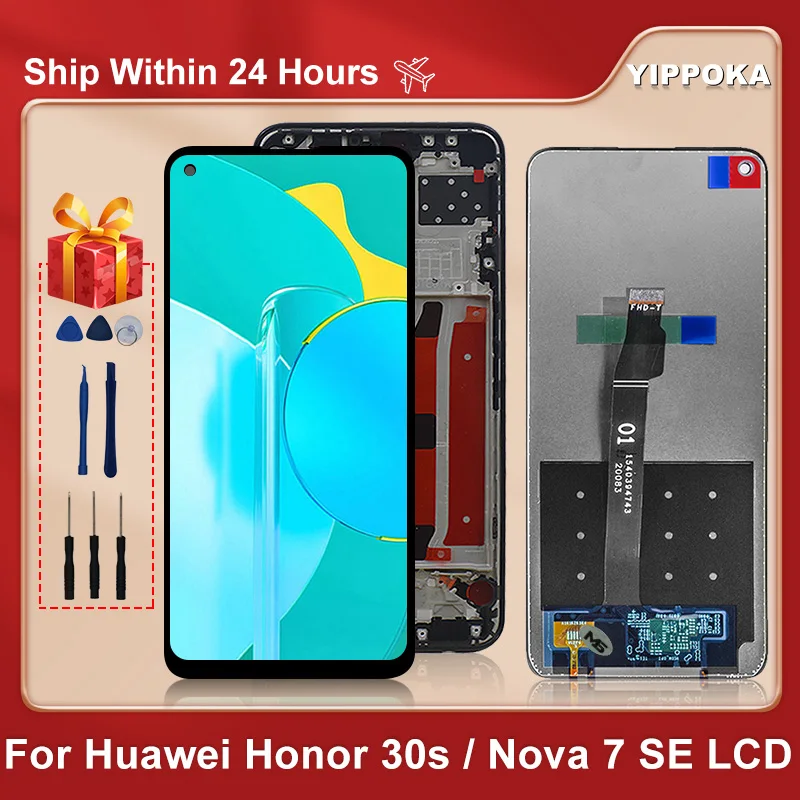 

6.5" For HUAWEI Honor 30S LCD CDY-AN90 Screen Touch Display Digitizer Replacement Parts For HUAWEI Nove 7SE Display