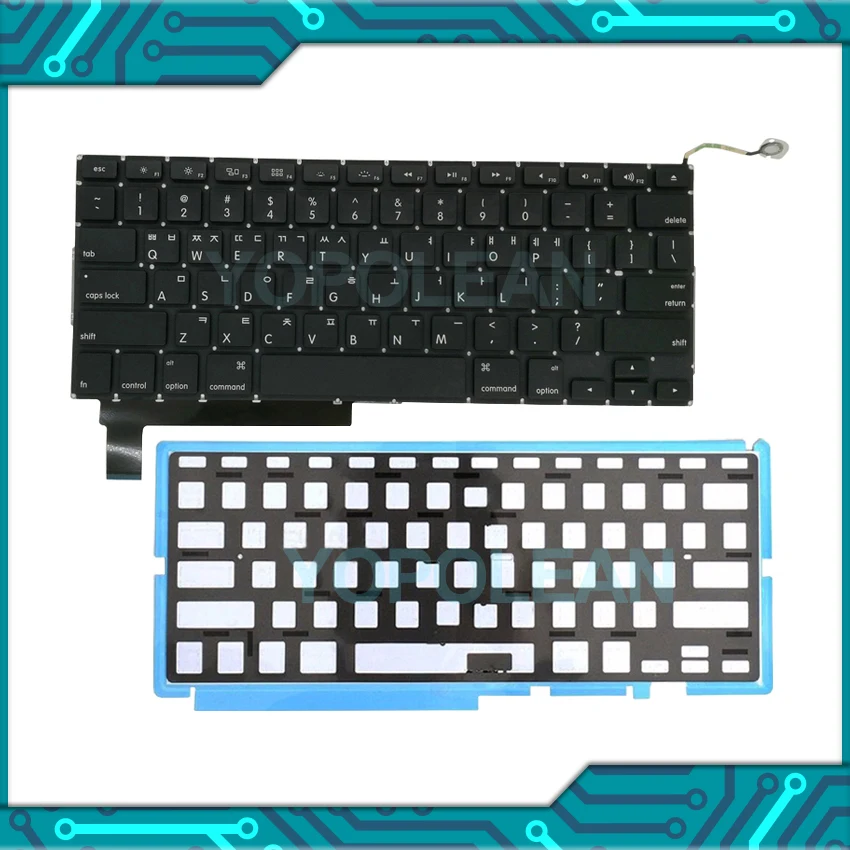 Новая Корейская клавиатура + Подсветка для Macbook Pro 15 дюймов A1286 2009 2010 2011 2012 года 3