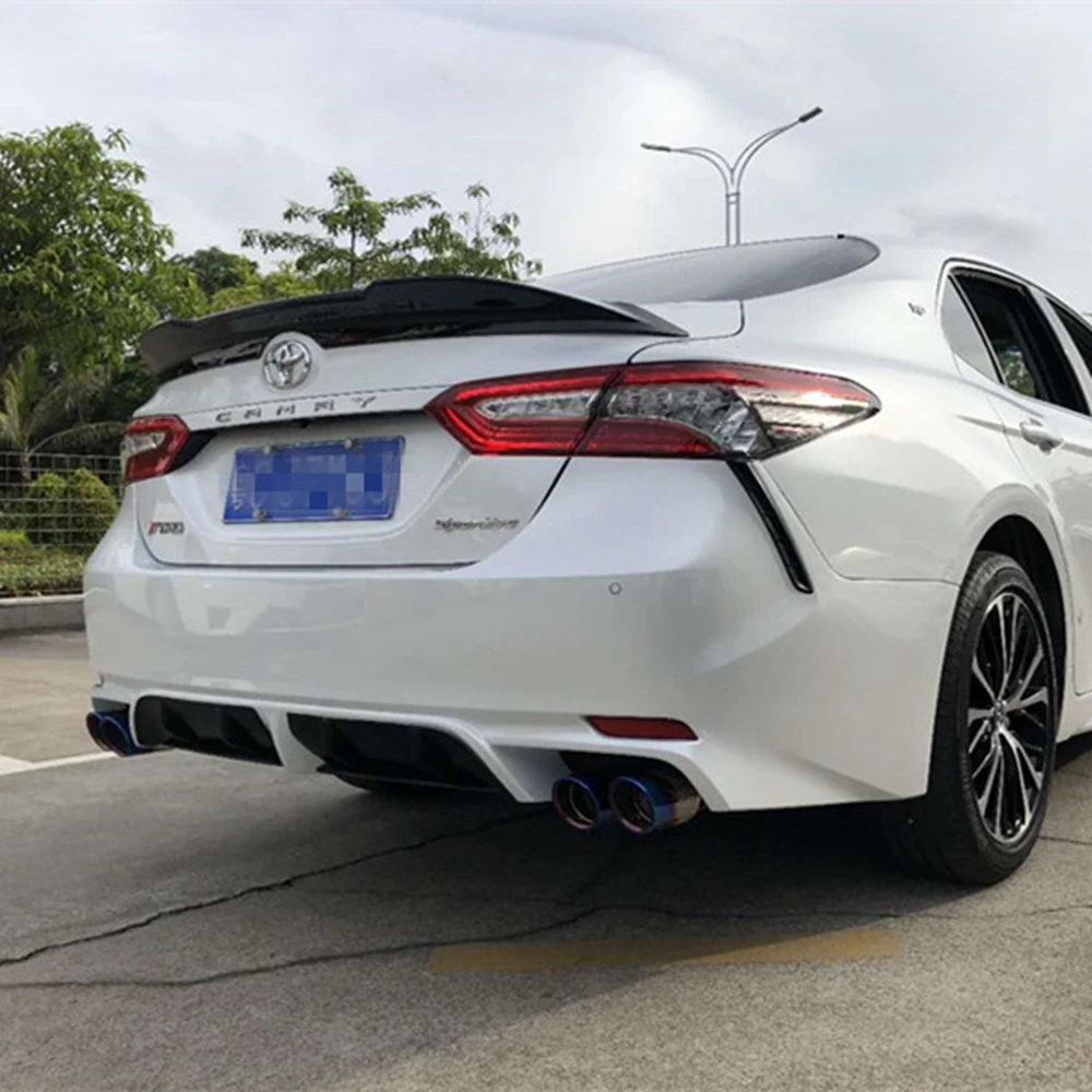 SHCHCG For Toyota Camry Spoiler 2018 ABS Plastic Material Primer Color Rear Boot Trunk Wing Roof Car Accessories | Автомобили и