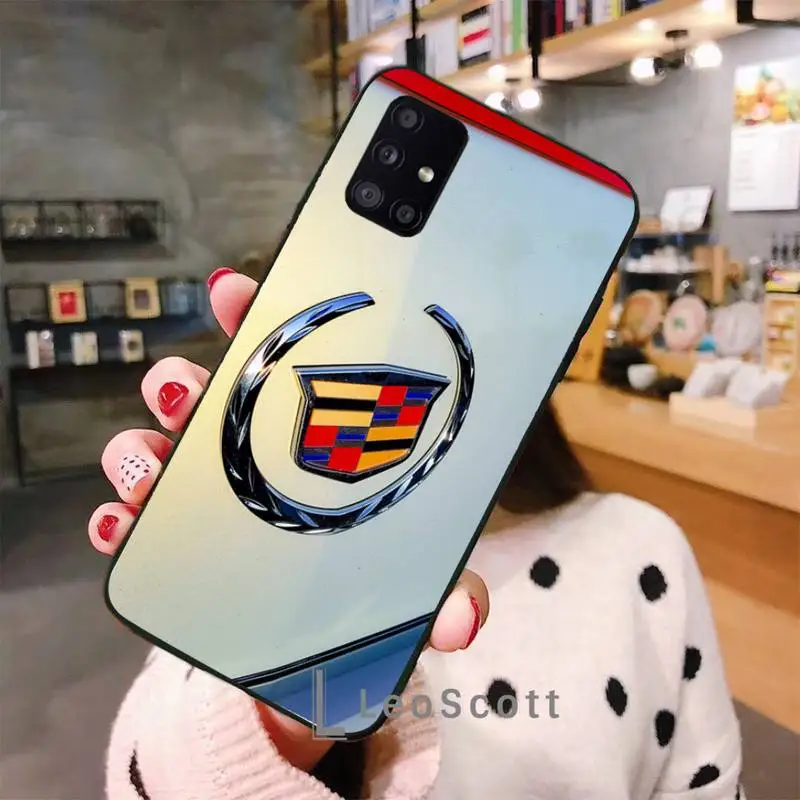 

Car logo Cadillacs Phone Case For Samsung A50 A51 A71 A20E A20S S10 S20 S21 S30 Plus ultra 5G M11