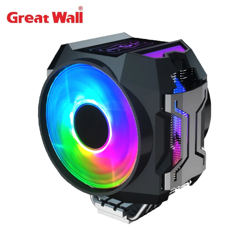 Кулер для процессора Great Wall 4 контакта RGB ШИМ-вентиляторы 120 мм 6 тепловых трубок