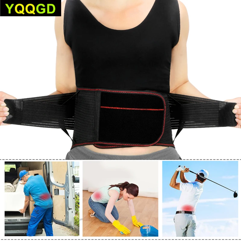 

Lumbar Lower Back Waist Brace Support Belt Stabilizing Lumbar, Protects & Relieves Lower Back Waist Pain for Men Women