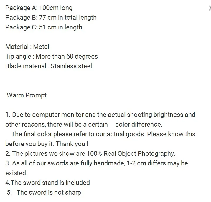 pear wood sword self-defense integrated long knife short sword Dongyang cold weapon warrior blade Not edged