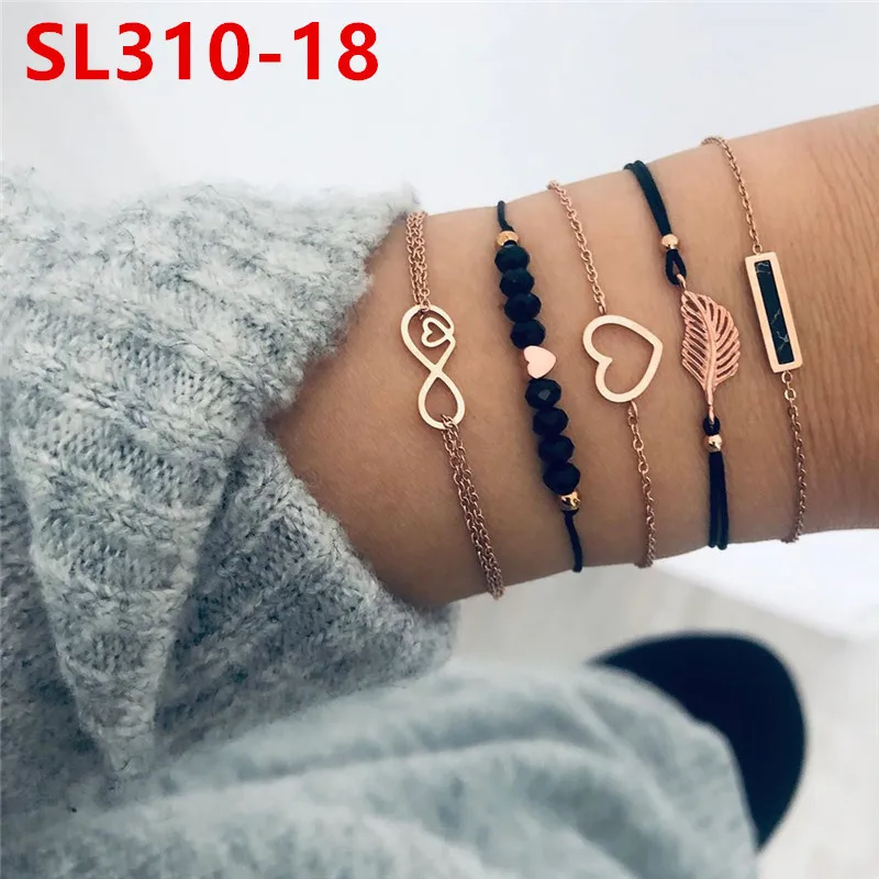 20 стилей простой геометрический жемчужный браслет с индивидуальным