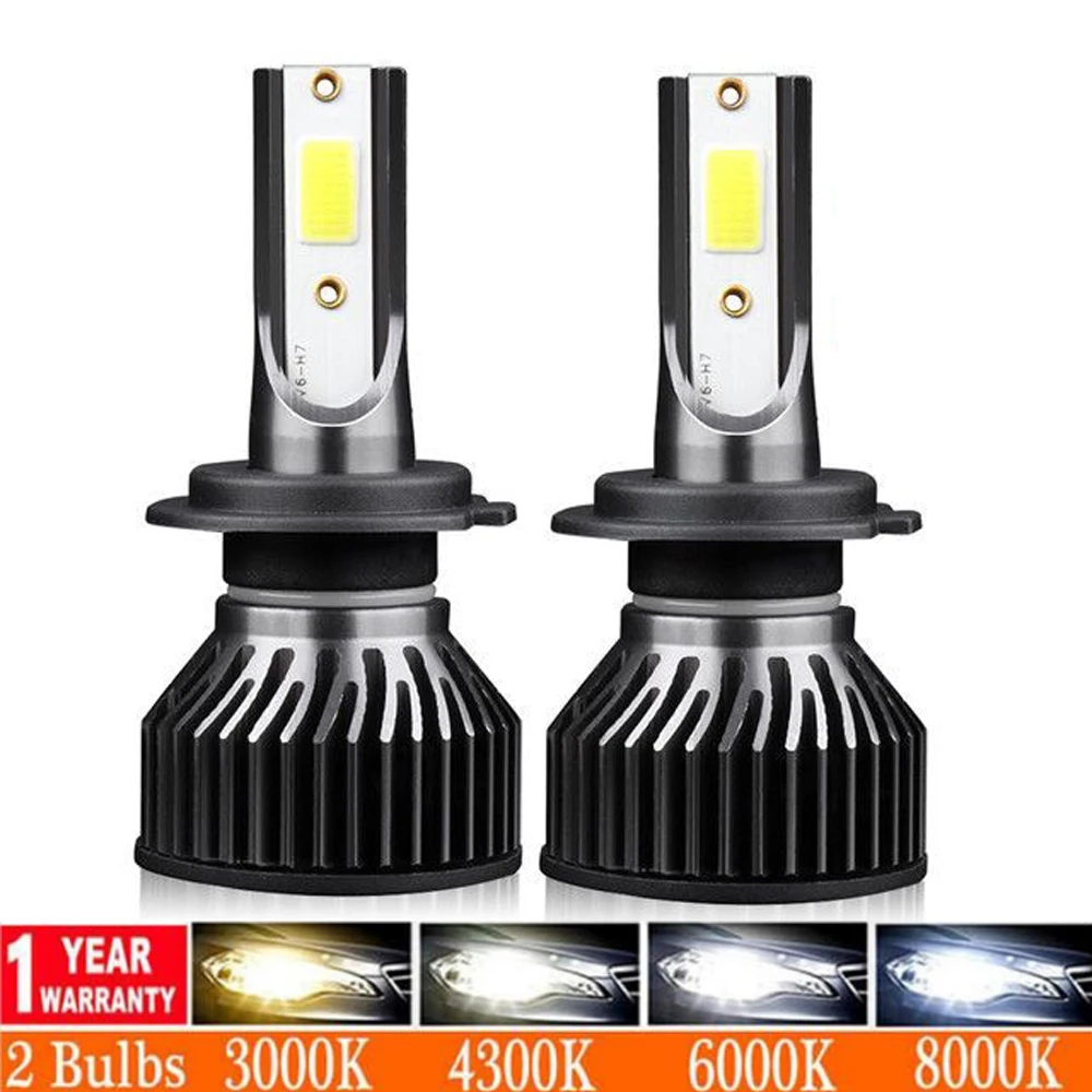 

Mini Super Bright Car Headlight H7 H4 H11 led H1 LED Bulb HB3 9005 HB4 9006 H3 H8 72W 12000lm Auto Bulb Headlamp 6500K Car Light