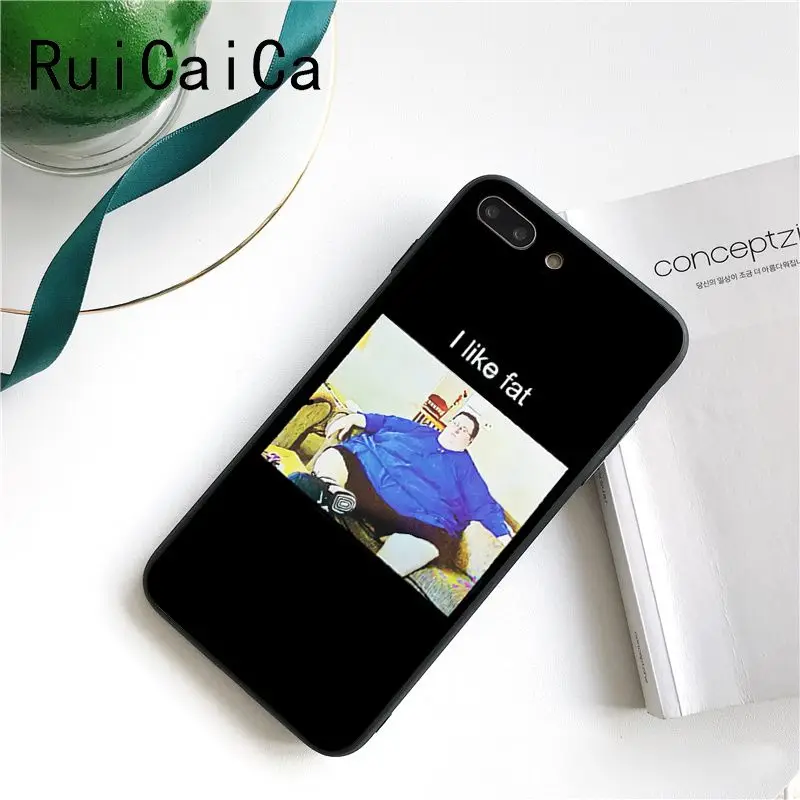 Чехол для телефона Ruicaica Funny Fat Man Love Heart с изображением динозавра iPhone 8 7 6 6S X XS MAX 5 5S SE
