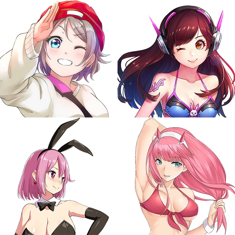 

CA91 милый аниме девушка мультфильм старшая школа девушка автомобиль наклейка окно ноутбук наклейка