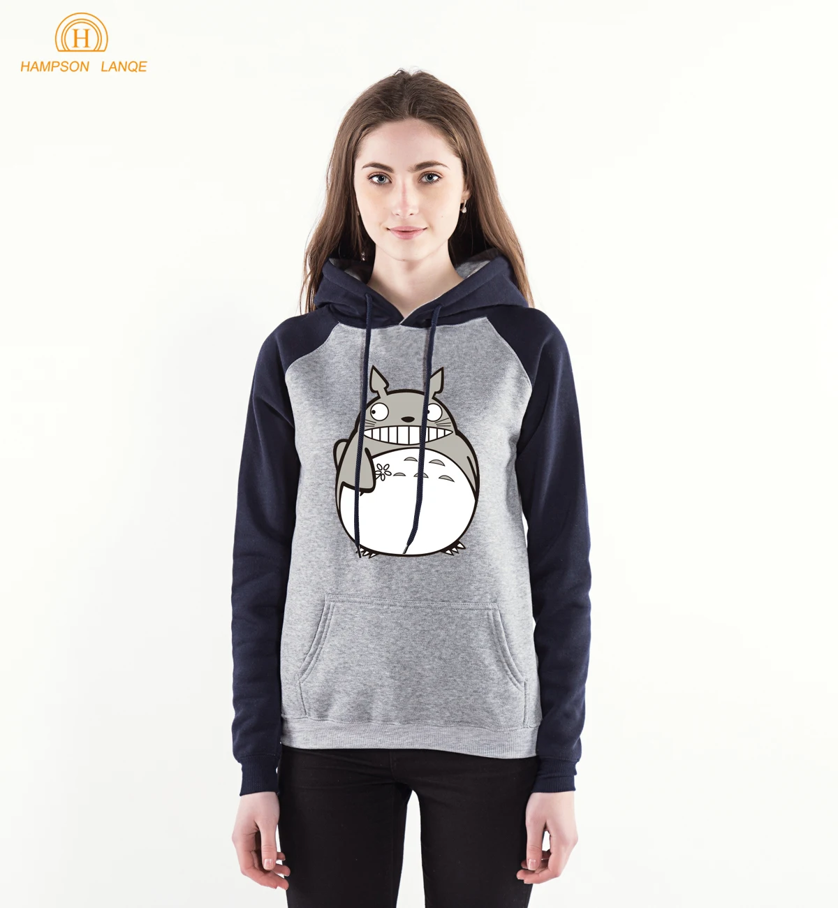 Японский аниме каваи Тоторо розовый толстовки 2020 новые свитшоты женские зимние