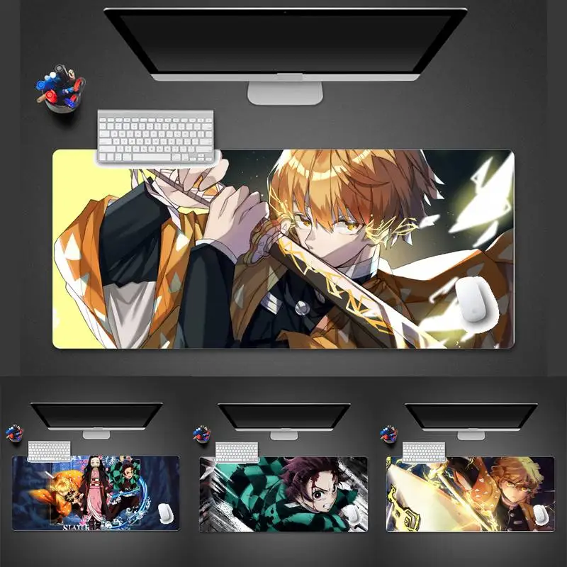 

Anime cartoon fashion Demon Slayer Rubber Mouse Durable Desktop Mousepad Desk Table Protect Game Office Work Mouse Mat pad