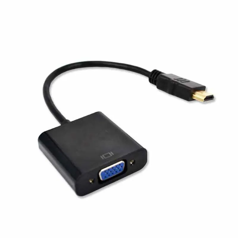 Видеоадаптер Kebidu HDMI совместимый с VGA штекер гнездо Кабель преобразователь 1080P