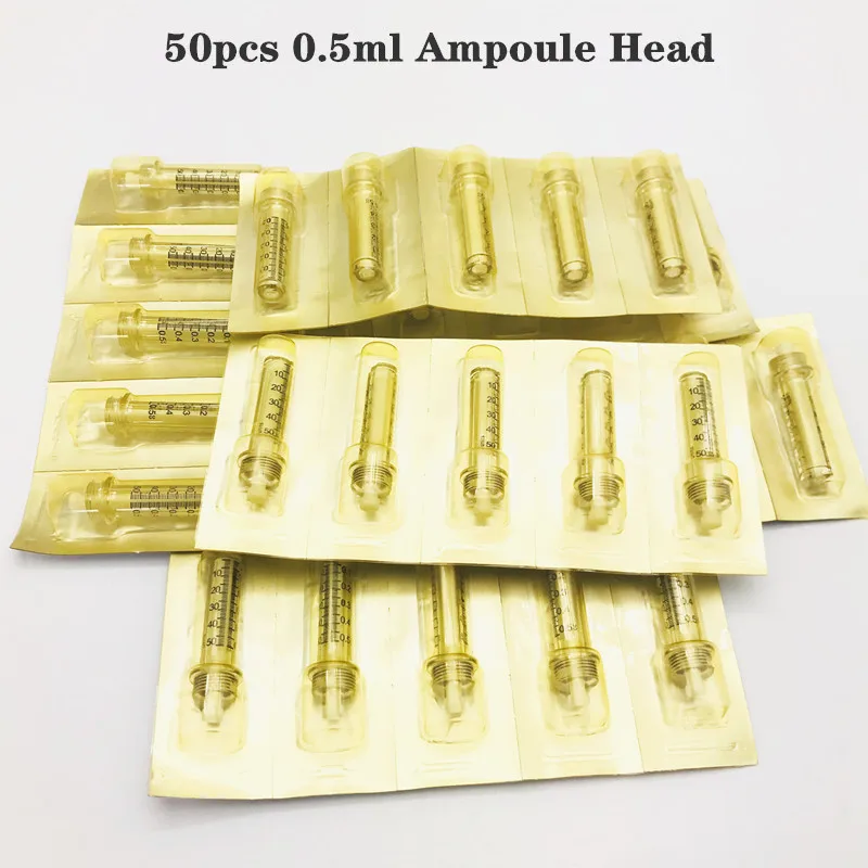 50pcs 0.5ml syringe Красота кожи 2 в 1 гиалуроновая ручка 0,3 мл и 0,5 мл Гиалуроновая кислота ручка для наполнителя губ Филлер губ против морщин губ лифтинг - Color: 50pcs 0.5ml syringe