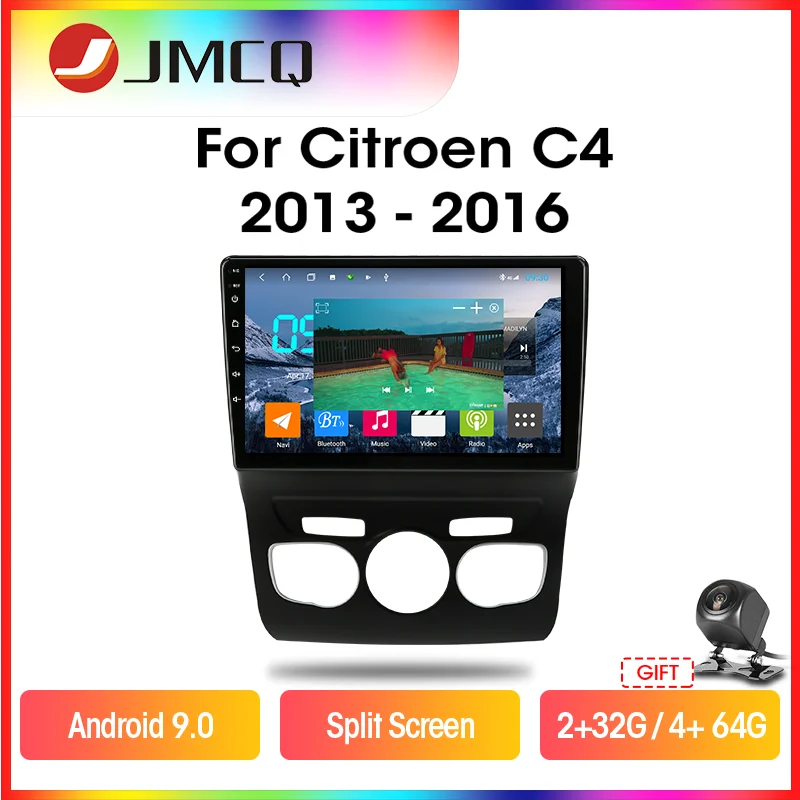 Мультимедийная магнитола JMCQ мультимедийный видеоплеер на Android 9 0 для Citroen C4 C4L 2013