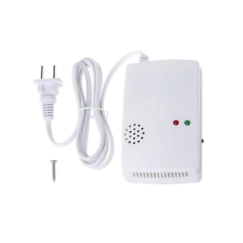 Детектор утечки газа 220 В 85 дБ пропан Бутан метан натуральный газ безопасный