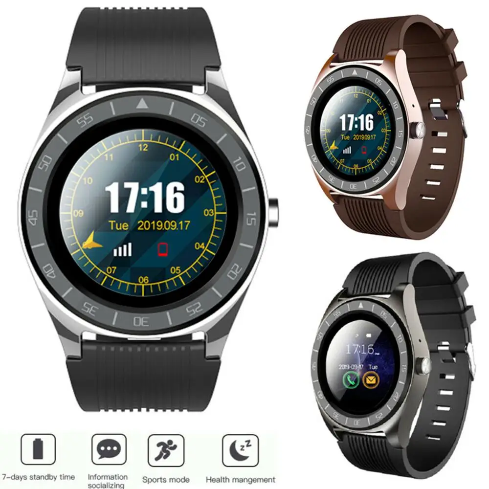 Новинка V5 Bluetooth Смарт-часы для мужчин с камерой Facebook Whatsapp Twitter спортивный трекер