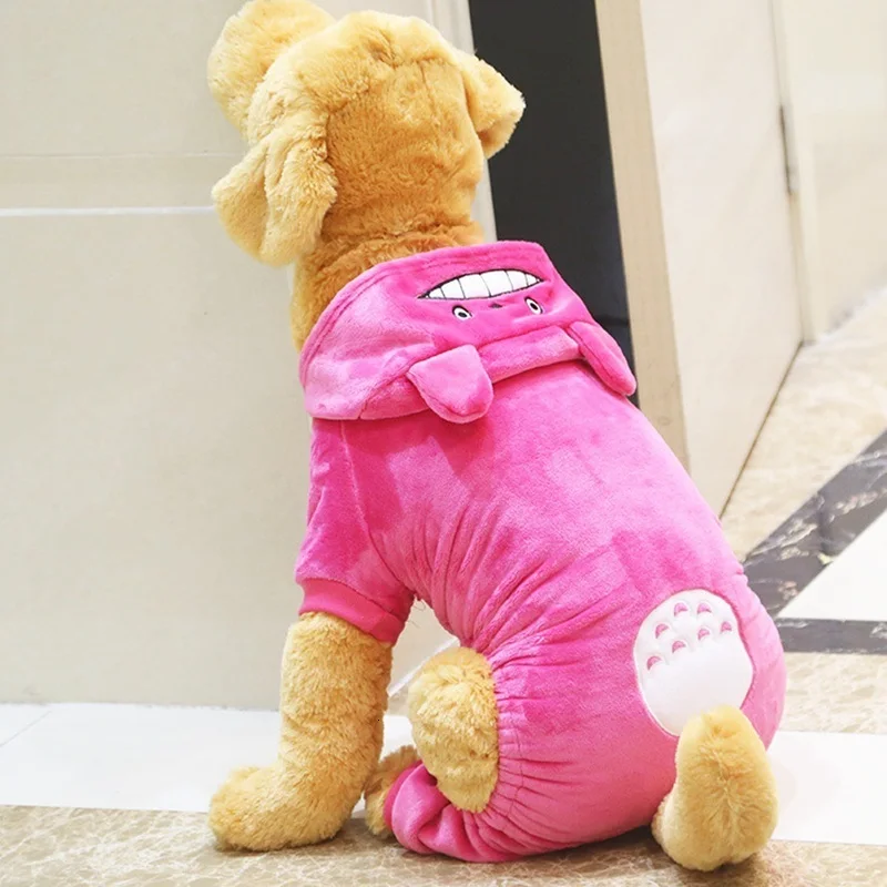 

Xxxl Dog Clothes Large Pajamas Labrador Apparel Dog Fleece Large Suit Hoodies Apparel Totoro Golden Retriever Samoyed Costume