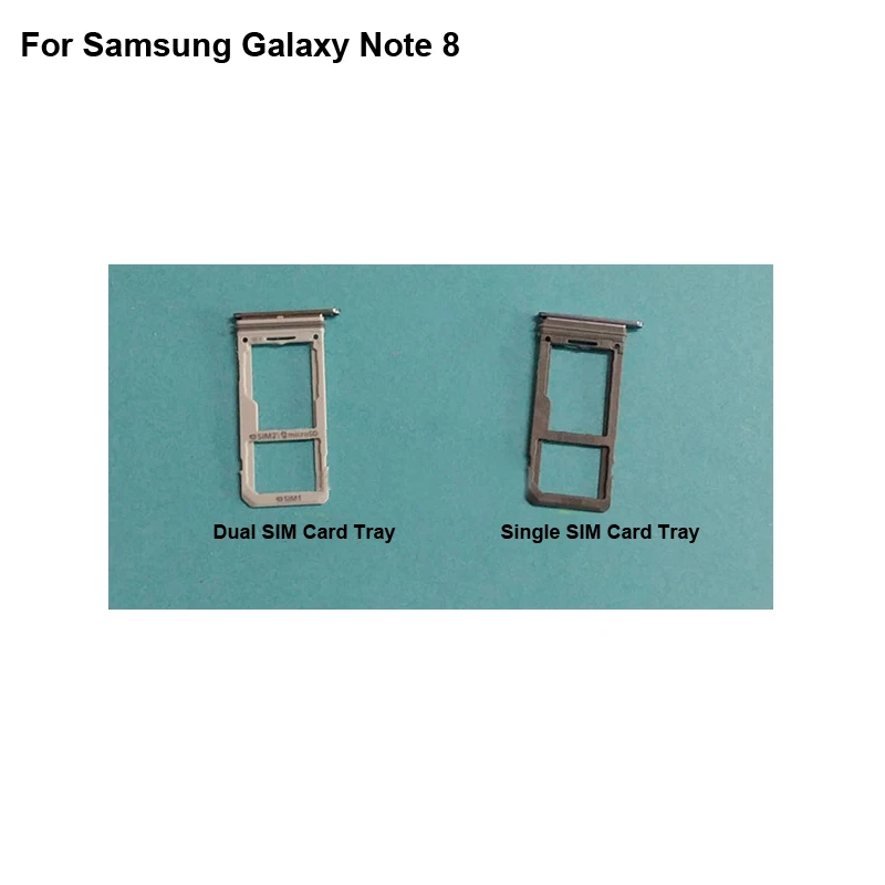 

Для Samsung Galaxy Note 8 Новый протестированный хороший держатель для одной Sim-карты лоток Слот для карты Note8 Держатель для двух Sim-карт Замена