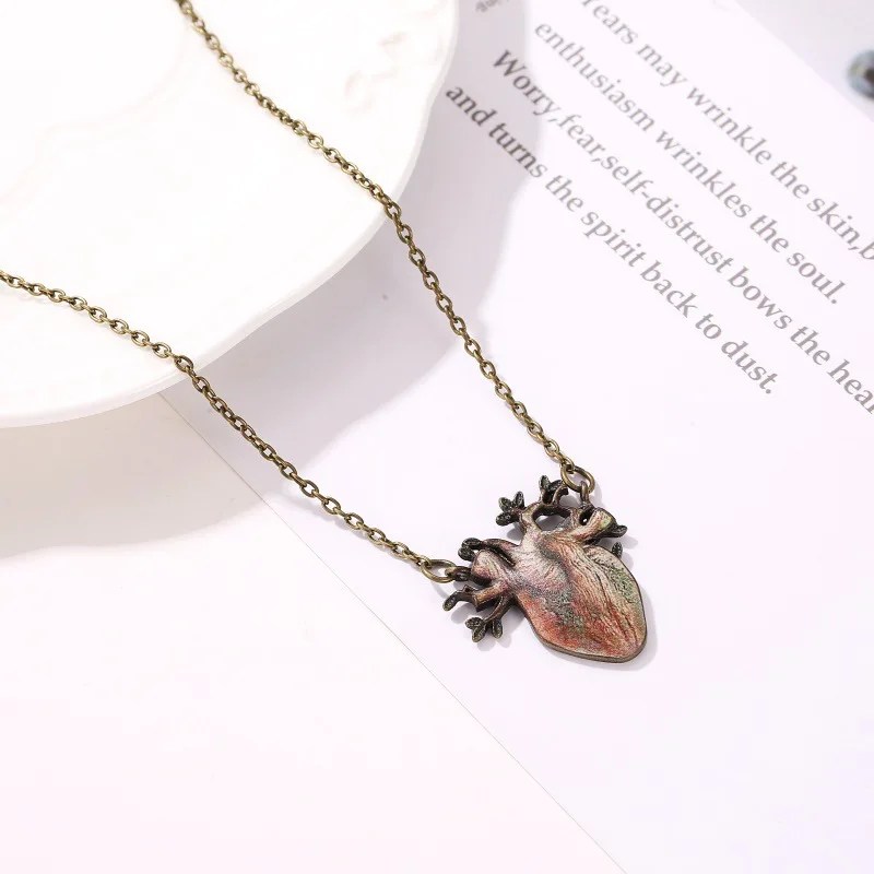 Пасха Новый аксессуары личность дерево анатомии стильный элегантный кулон